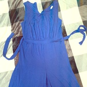 Large body suit blue romper